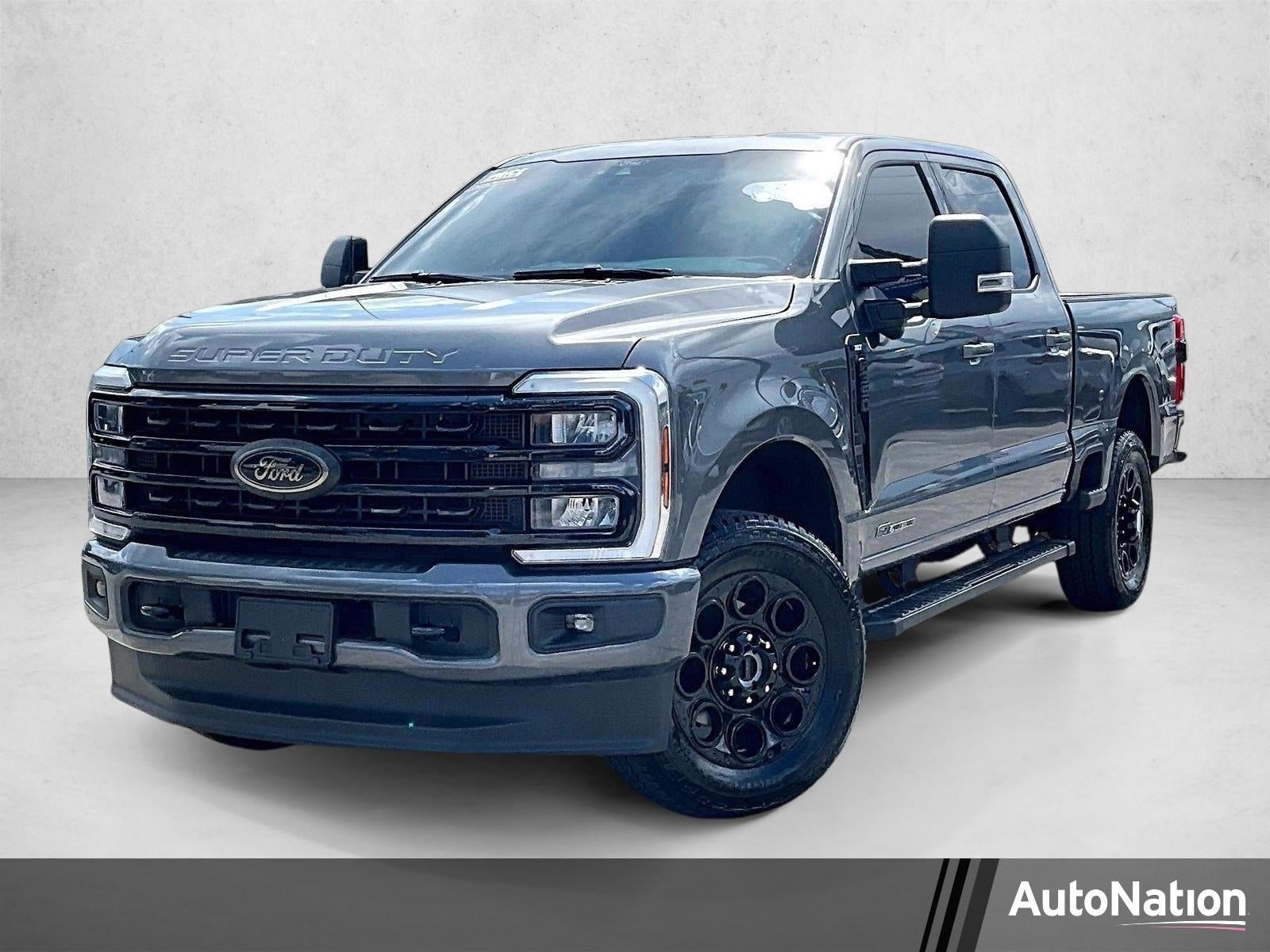 2024 Ford F-350 XLT in Gray — front three-quarter view