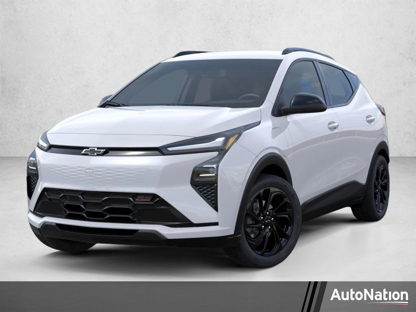 2027 Chevrolet Bolt RS in Summit White — front three-quarter view