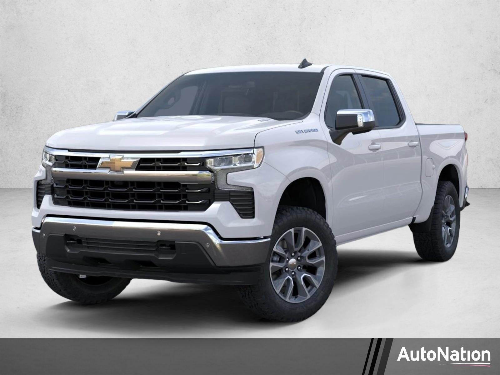 2026 Chevrolet Silverado 1500 LT in Summit White — front three-quarter view
