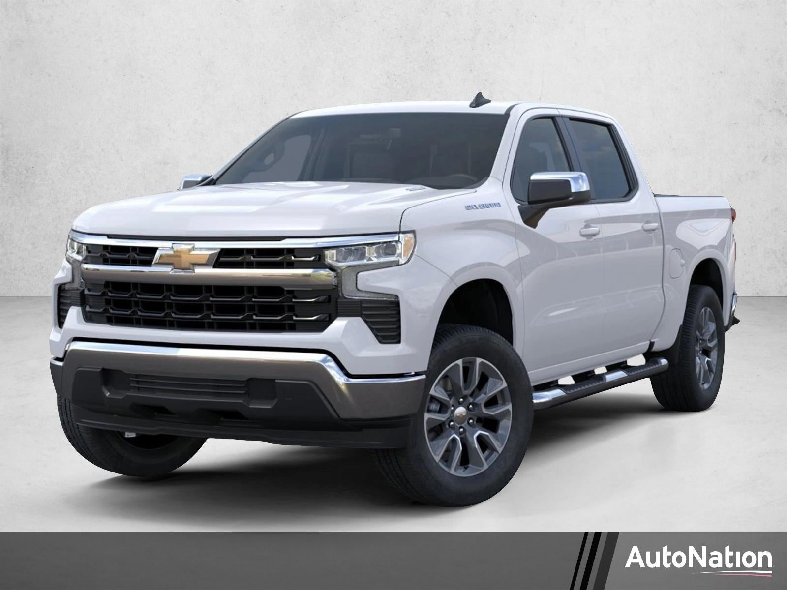 2026 Chevrolet Silverado 1500 LT in Summit White — front three-quarter view