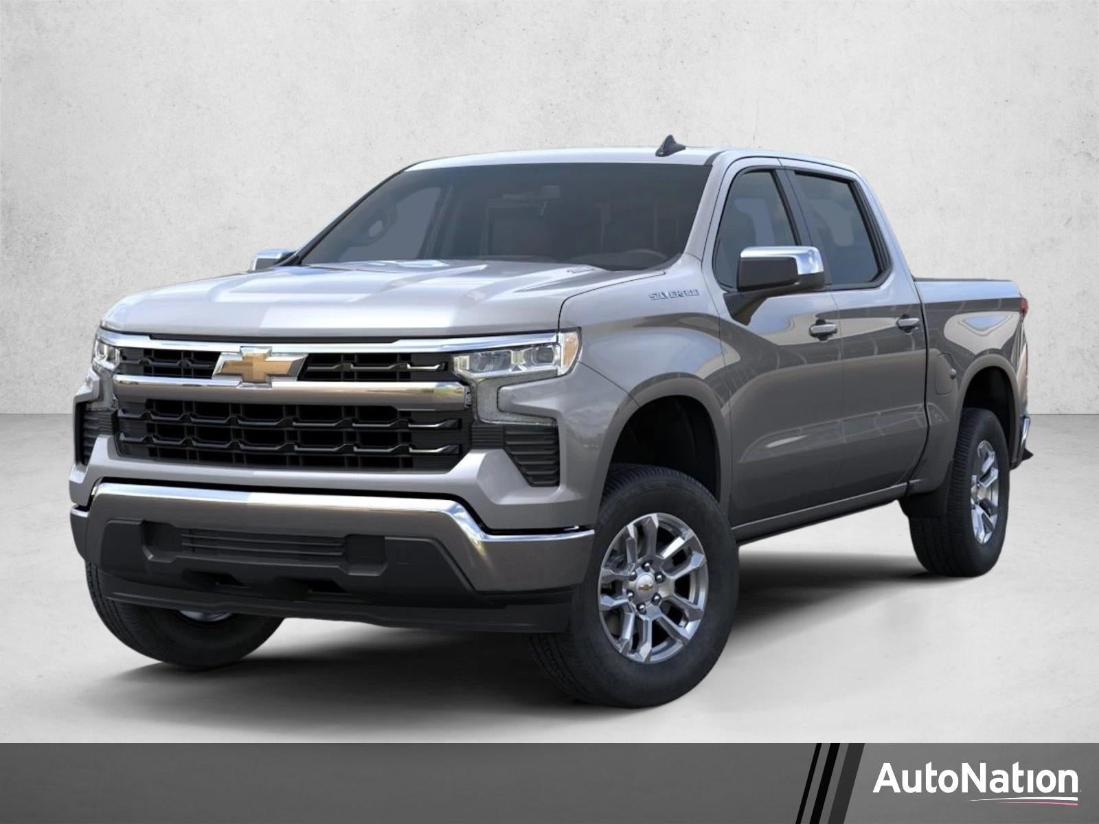2026 Chevrolet Silverado 1500 LT in Sterling Gray Metallic — front three-quarter view