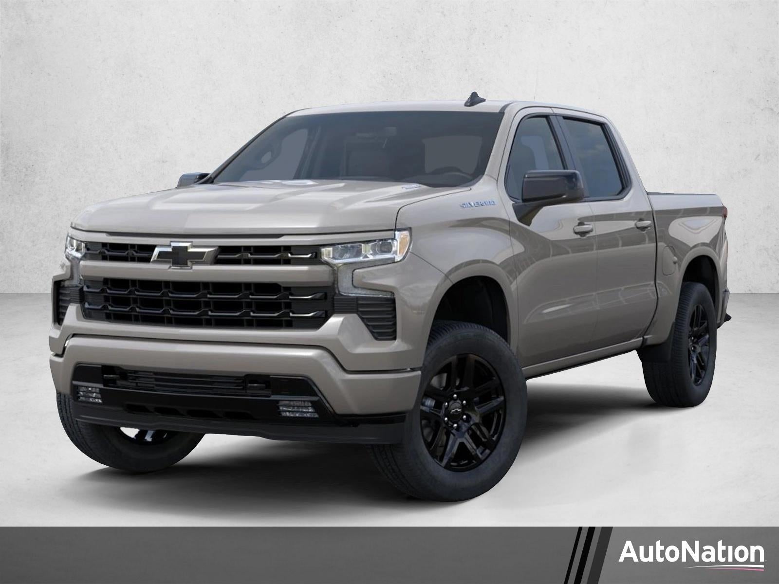 2026 Chevrolet Silverado 1500 RST in White Sands — front three-quarter view