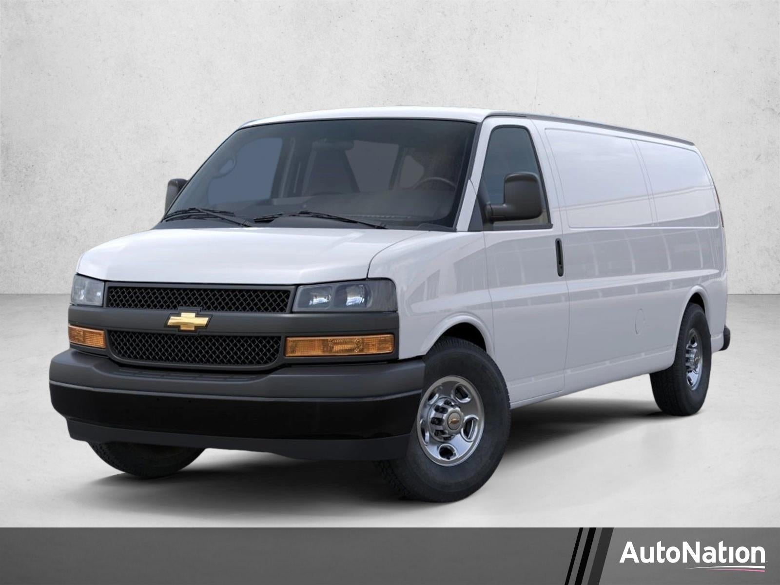 2026 Chevrolet Express Cargo Base in Summit White — front three-quarter view