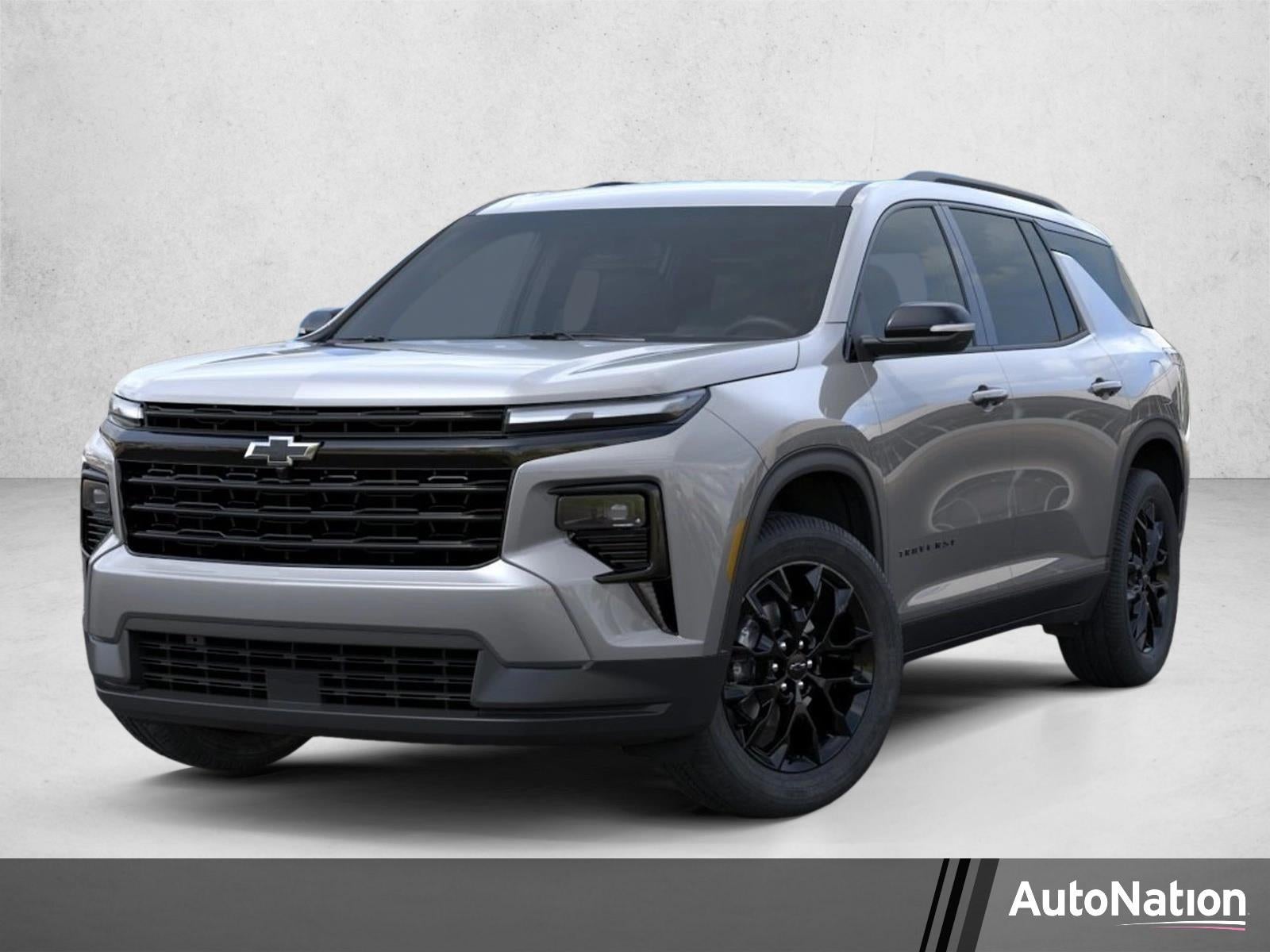 2026 Chevrolet Traverse LT in Sterling Gray Metallic — front three-quarter view