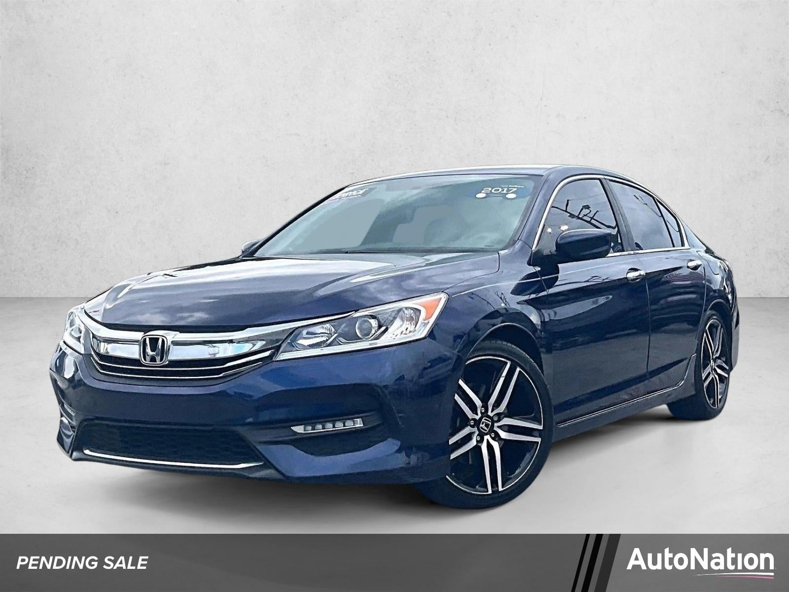 2017 Honda Accord Sport in Blue — front three-quarter view
