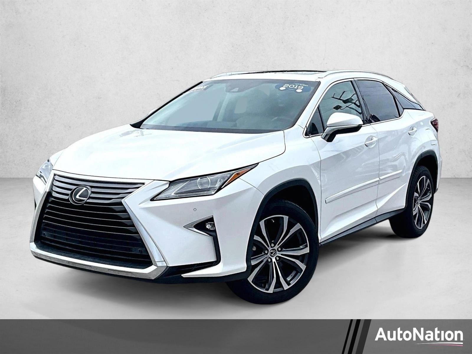 2019 Lexus RX 350 in White — front three-quarter view