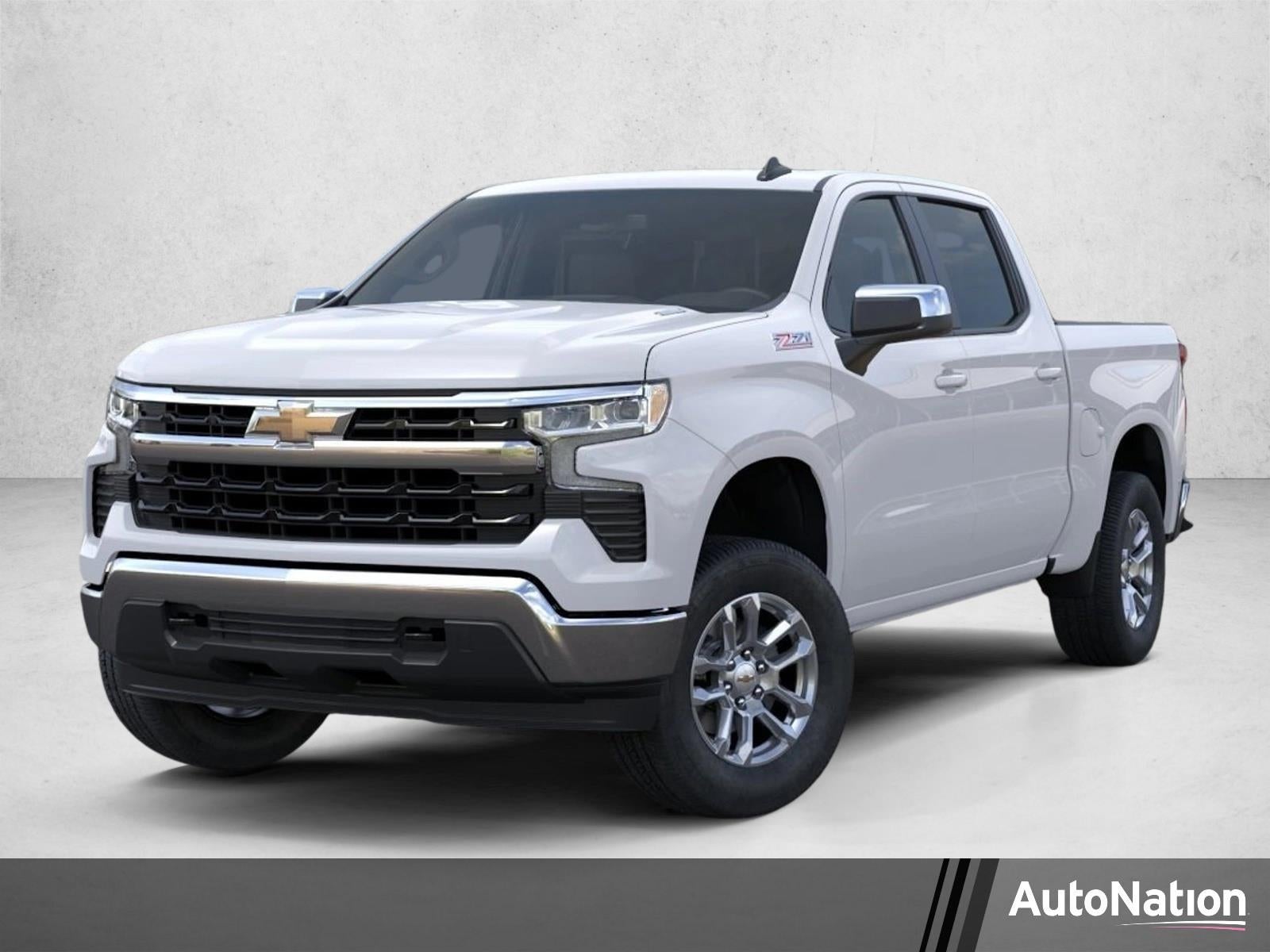 2026 Chevrolet Silverado 1500 LT in Summit White — front three-quarter view