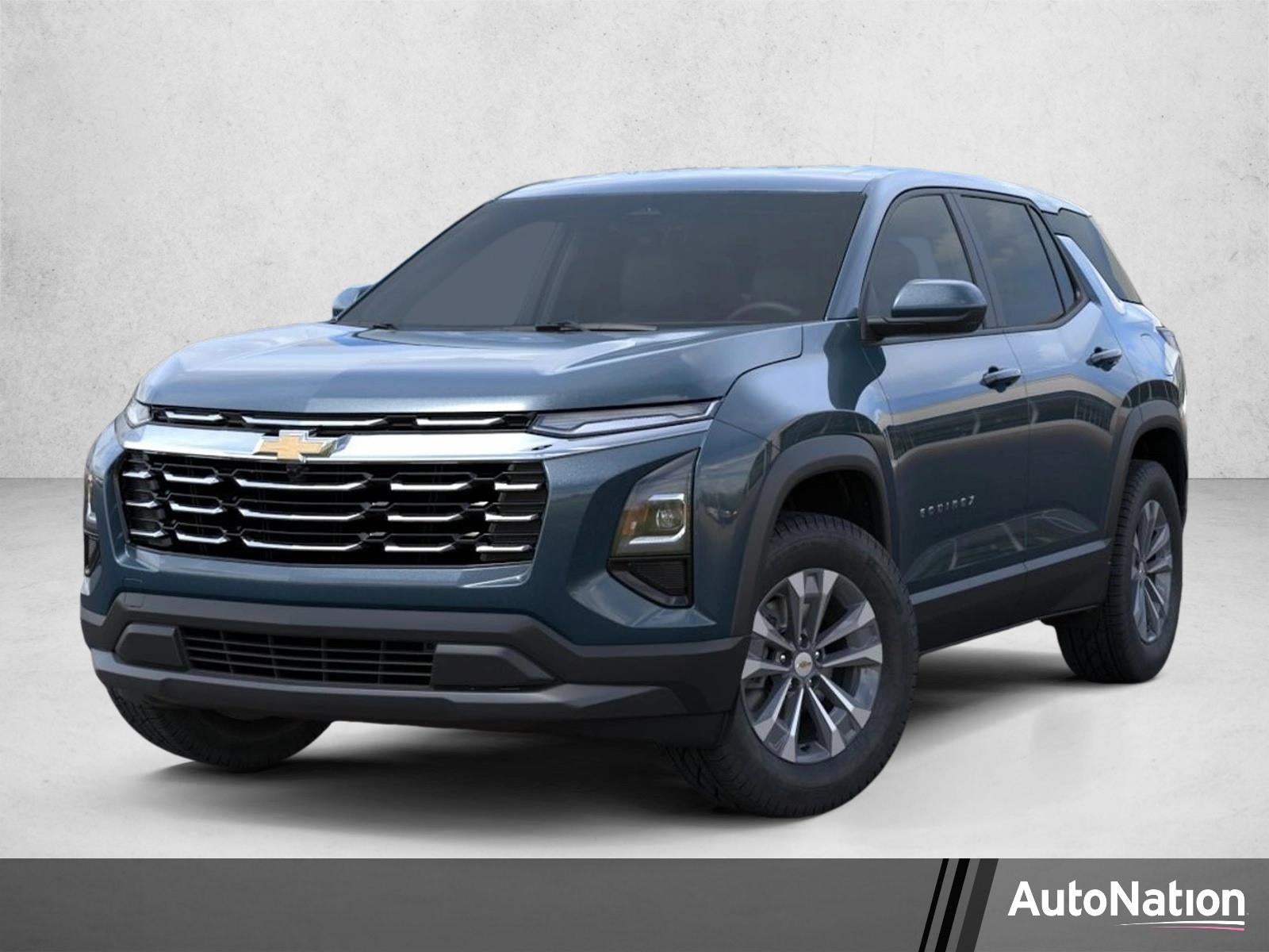 2026 Chevrolet Equinox LT in Lakeshore Blue Metallic — front three-quarter view