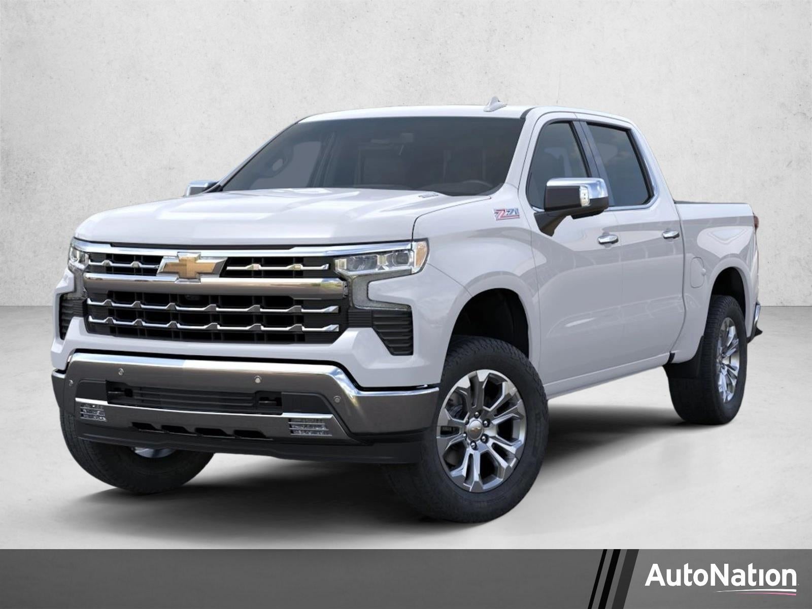 2026 Chevrolet Silverado 1500 LTZ in Polar White Tricoat — front three-quarter view