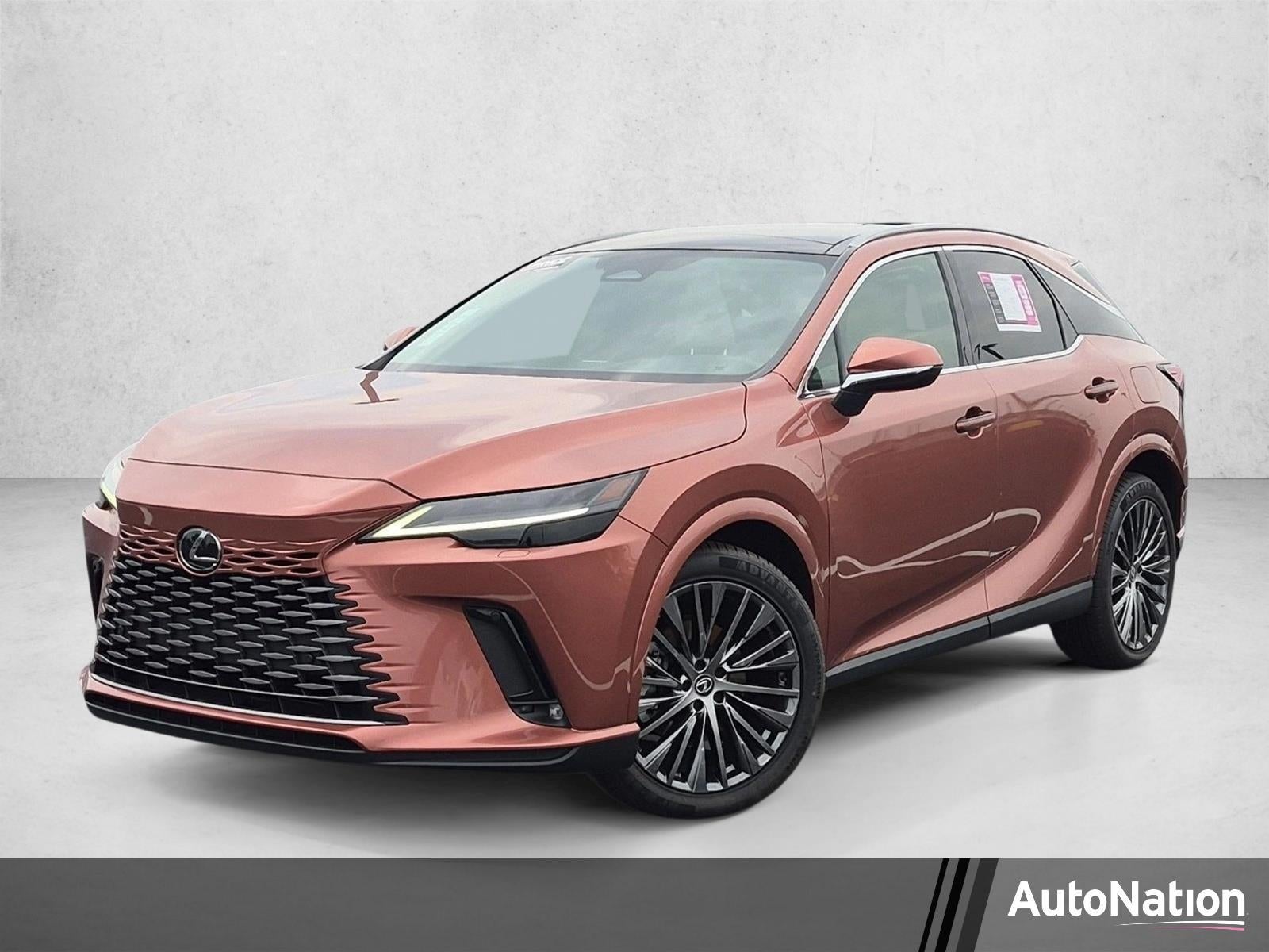 2023 Lexus RX RX 350h in Copper — front three-quarter view